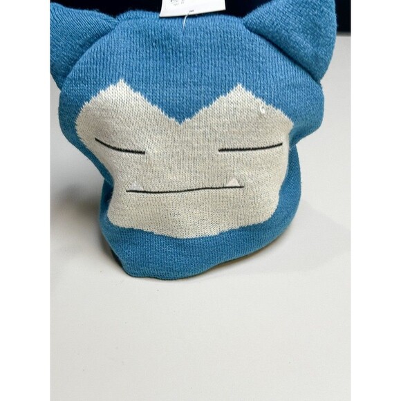 Pokémon Snorlax Sleepy Face Beanie Hat – Blue Knit Adult Size - Picture 7 of 7